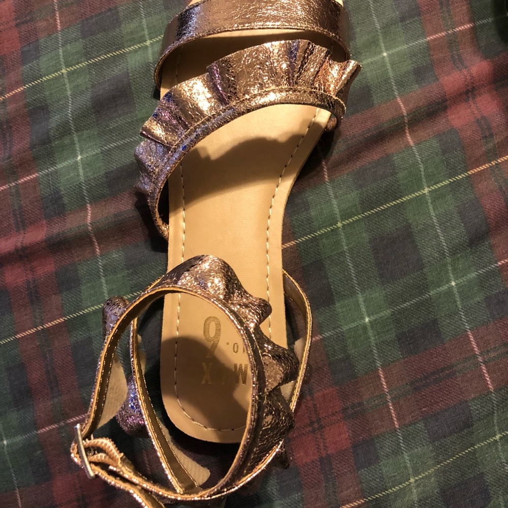 Rose gold sandals